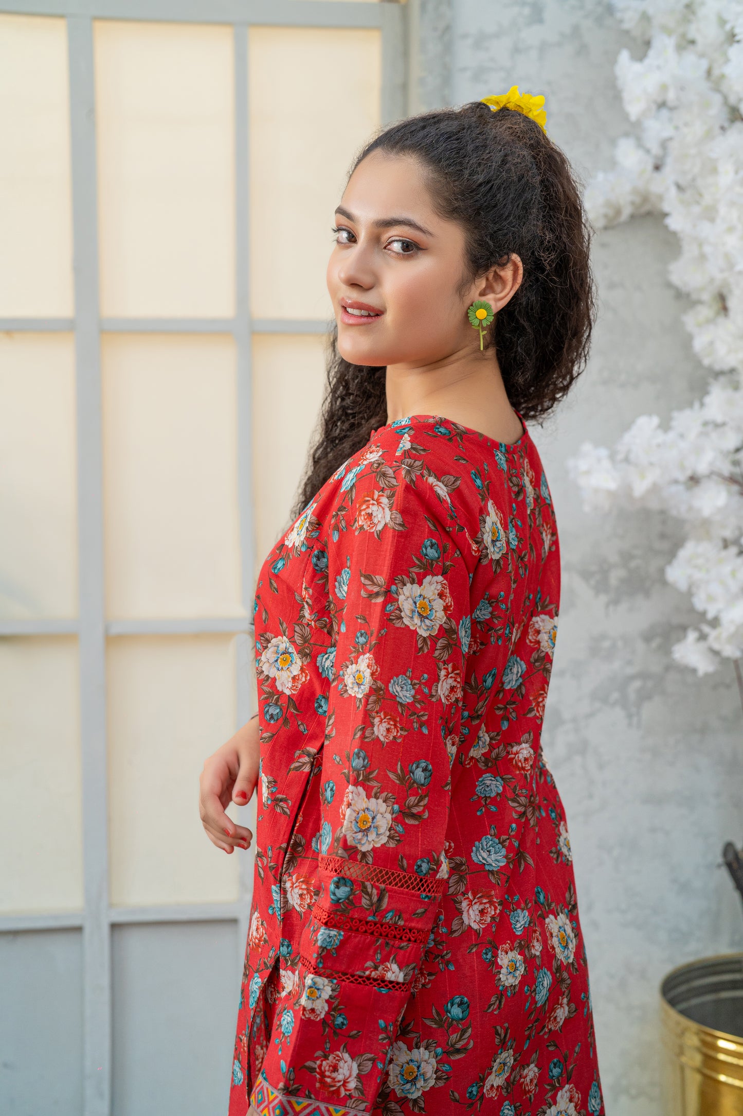 2 Piece Suit Digital Printed Co-ord Set Cotton Outfit T-ALPRTW-040