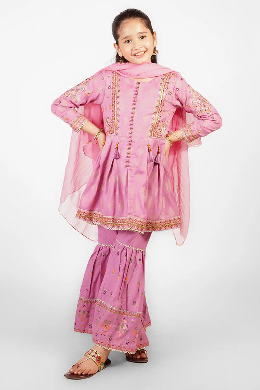 3 Piece Embroidered Suit Fort-006