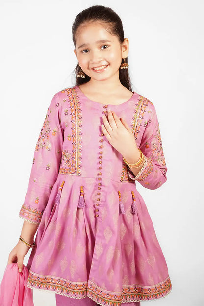 3 Piece Embroidered Suit Fort-006