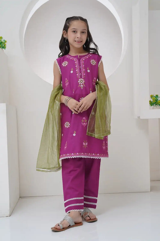 3 Piece Embroidered Suit GS-EMB-002