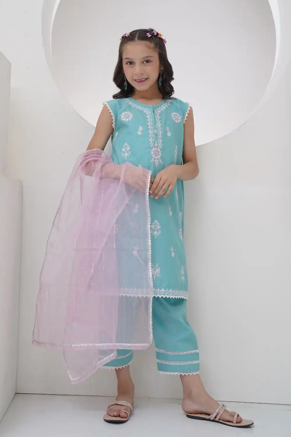 Embroidered Cotton Suit - GS-EMB-002