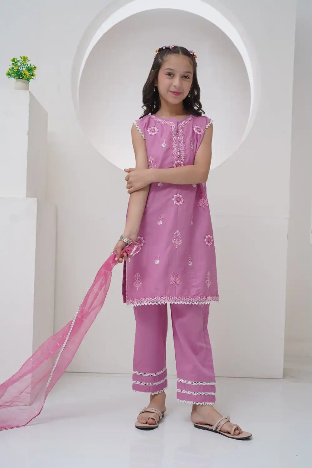 Embroidered Cotton Suit - GS-EMB-002