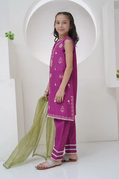 3 Piece Embroidered Suit GS-EMB-002