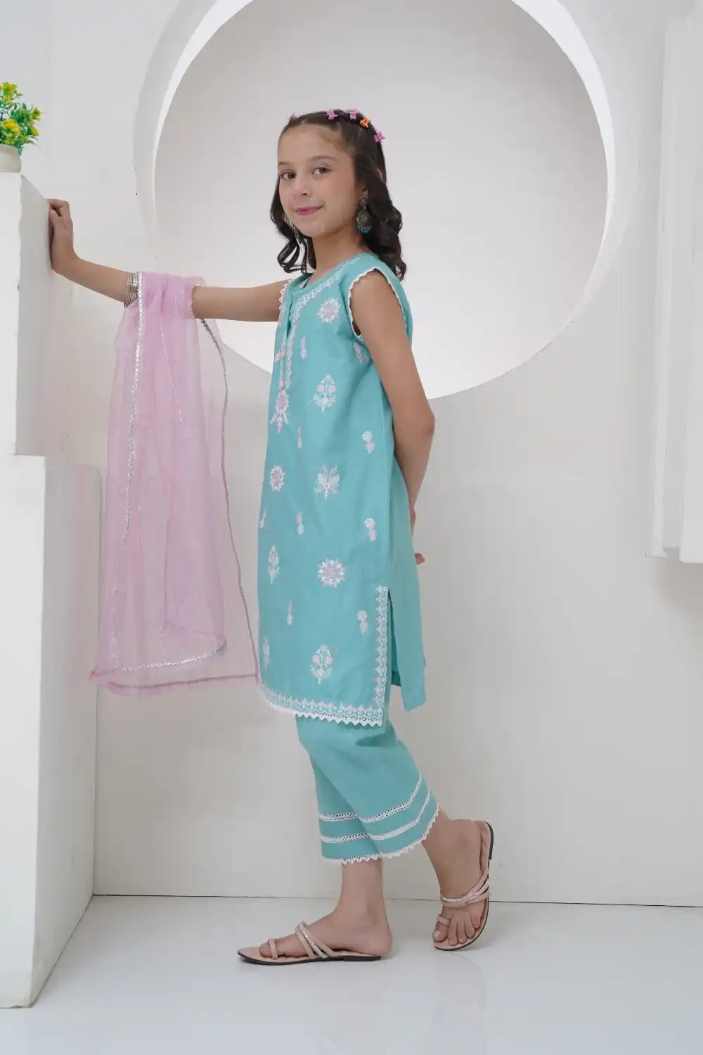 Embroidered Cotton Suit - GS-EMB-002