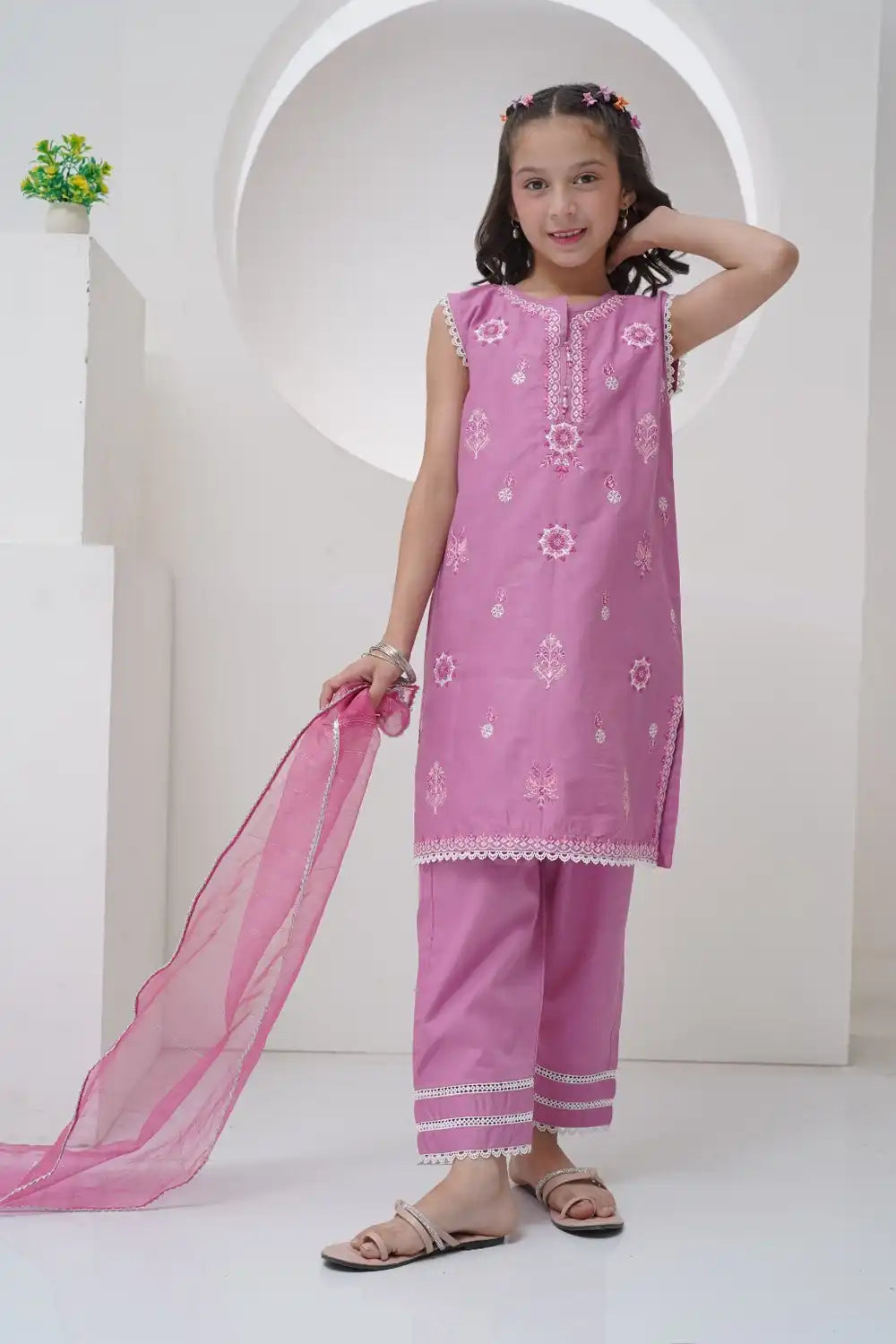 Embroidered Cotton Suit - GS-EMB-002