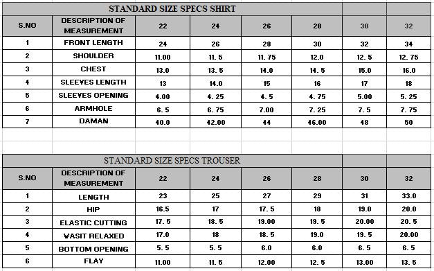 Size Guide