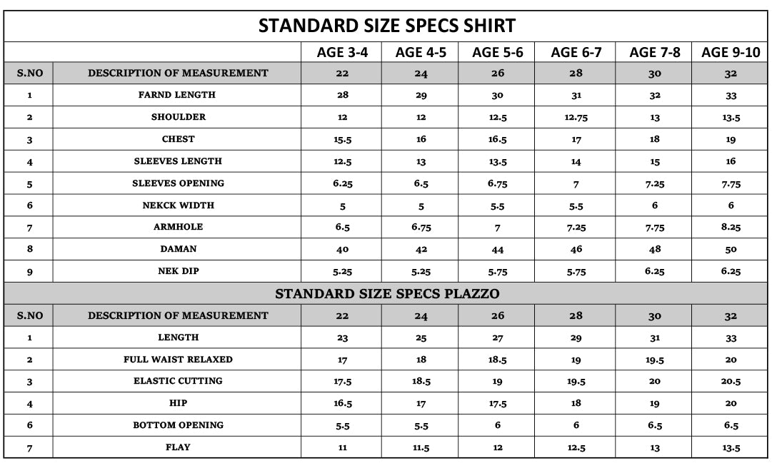 Size Guide