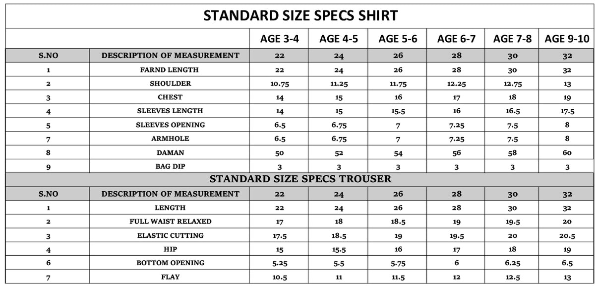 Size Guide