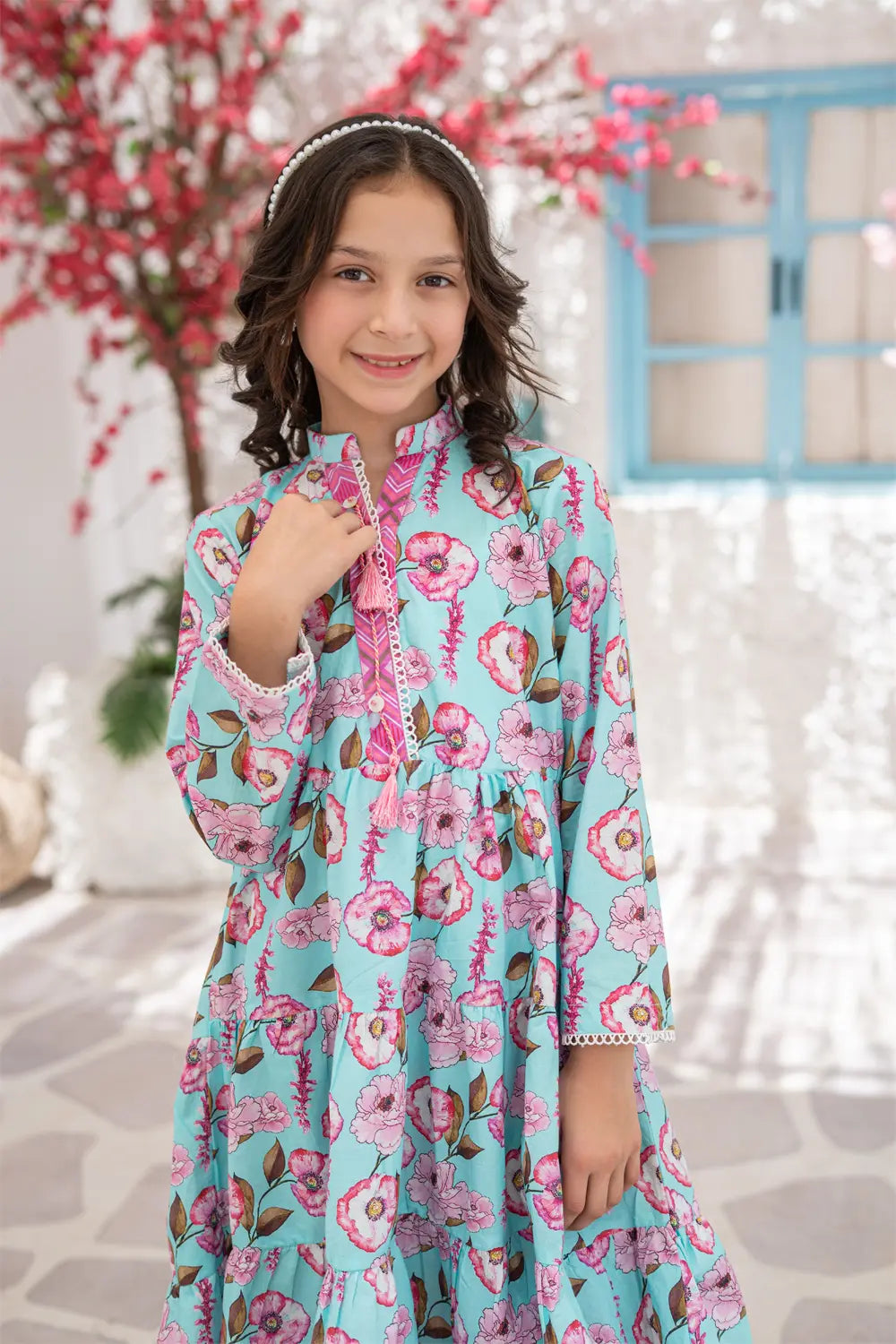 Printed Lawn Frock Co-Ord Set - K-ALP-S26-005