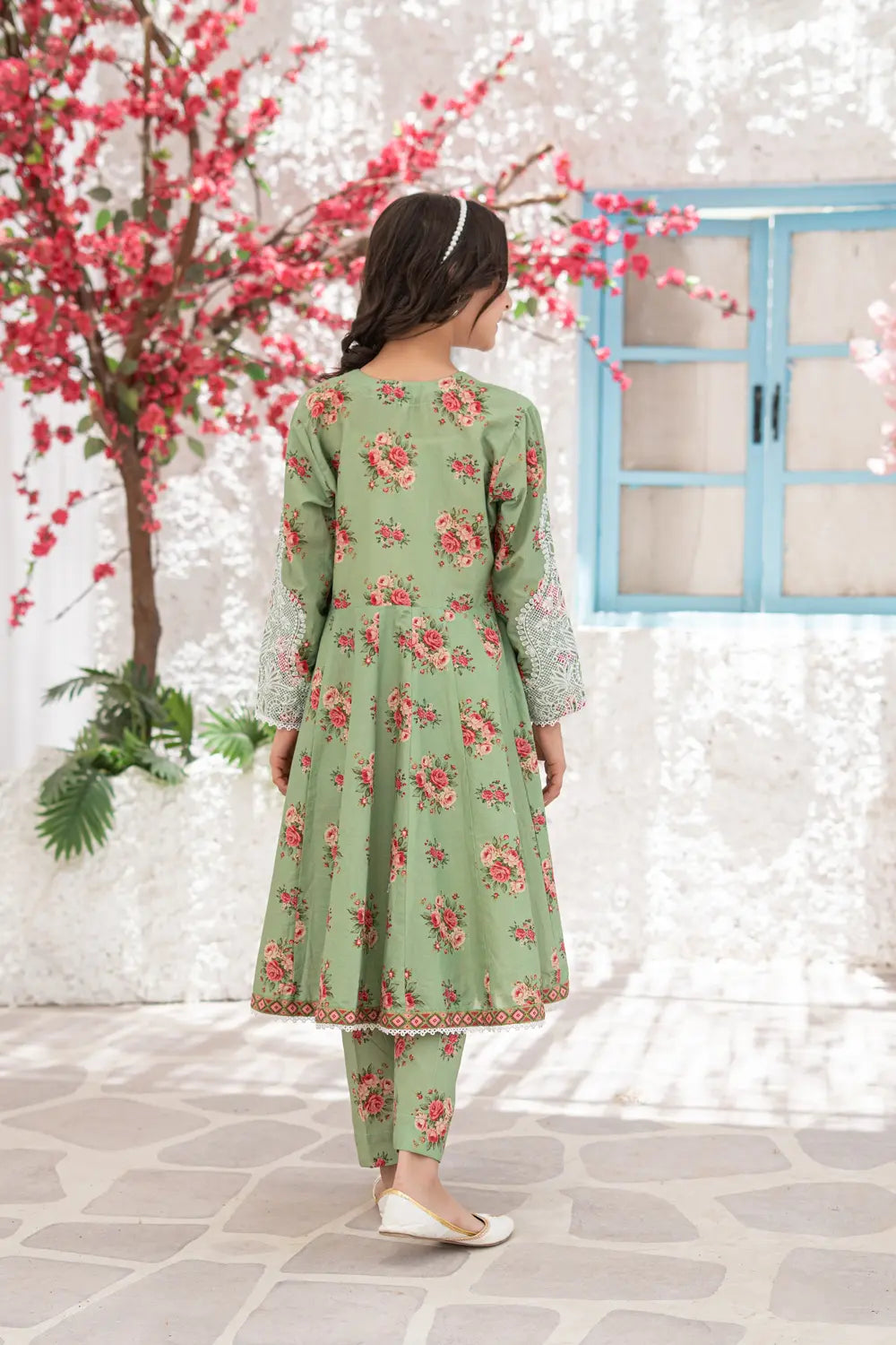 Embroidered Anarkali Frock Co-Ord Set - K-ALP-S26-111