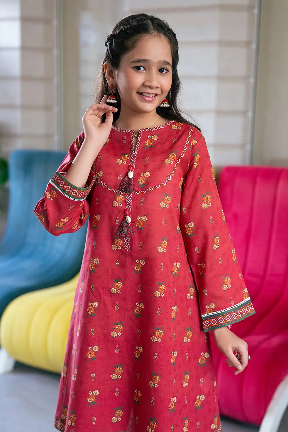 Printed Lawn Co-Ord Set - K-ALPRTW-025