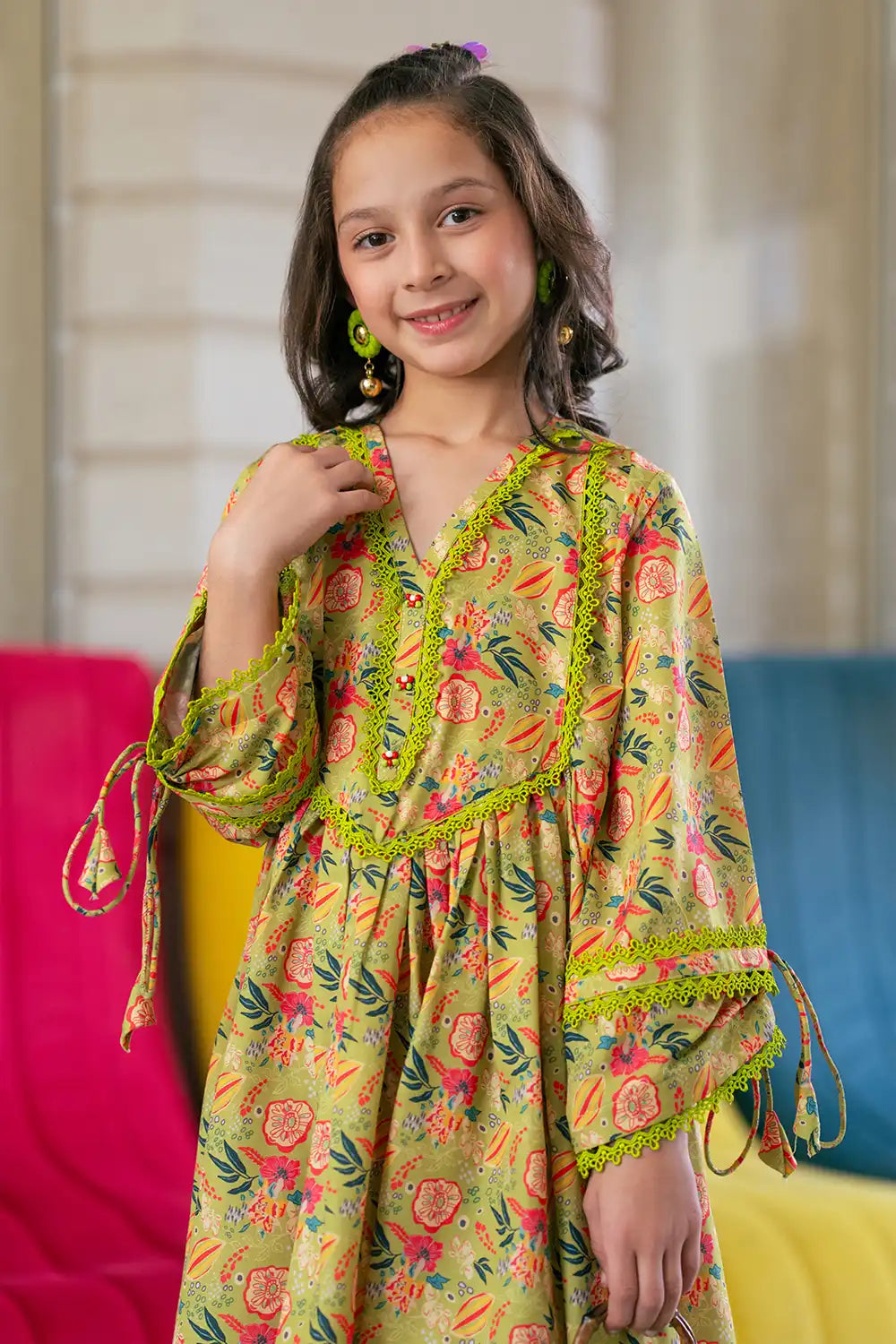 Printed Cotton Lawn Co-Ord Set - K-ALPRTW-047