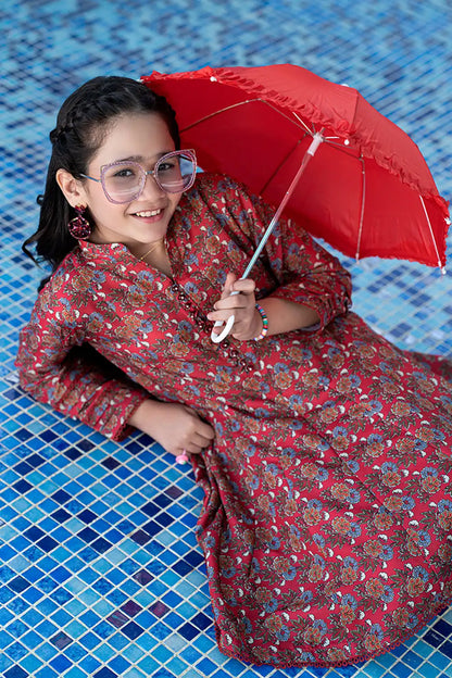 2 Piece Lawn Dress All-Over Printed Shirt with Shalwar K-ALPRTW-049