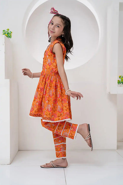 2 Piece Lawn Angrakha A-Line Frock K-ALPRTW-051