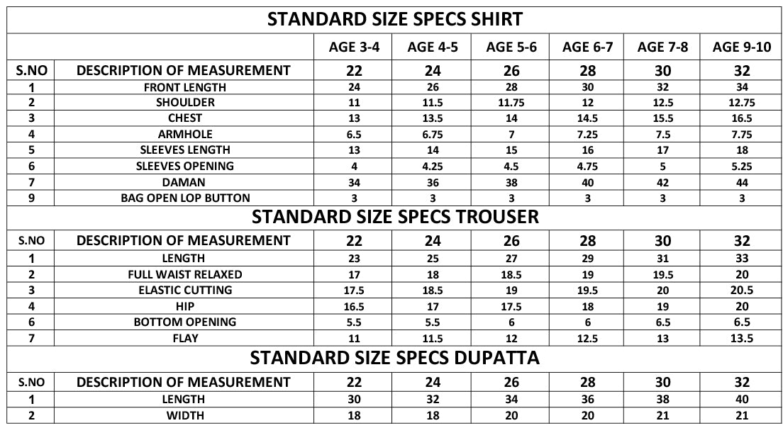 Size Guide