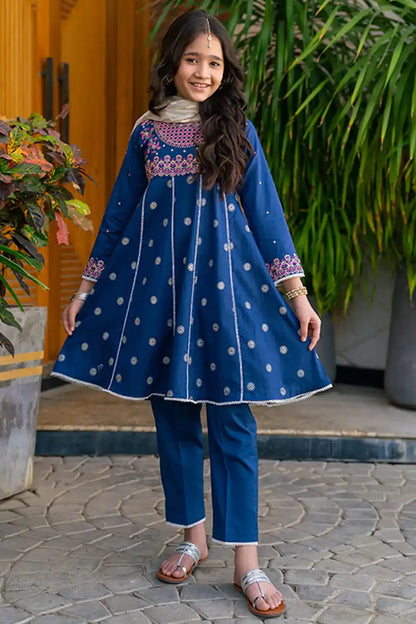 3 Piece Embroidered Suit K-SFC-003