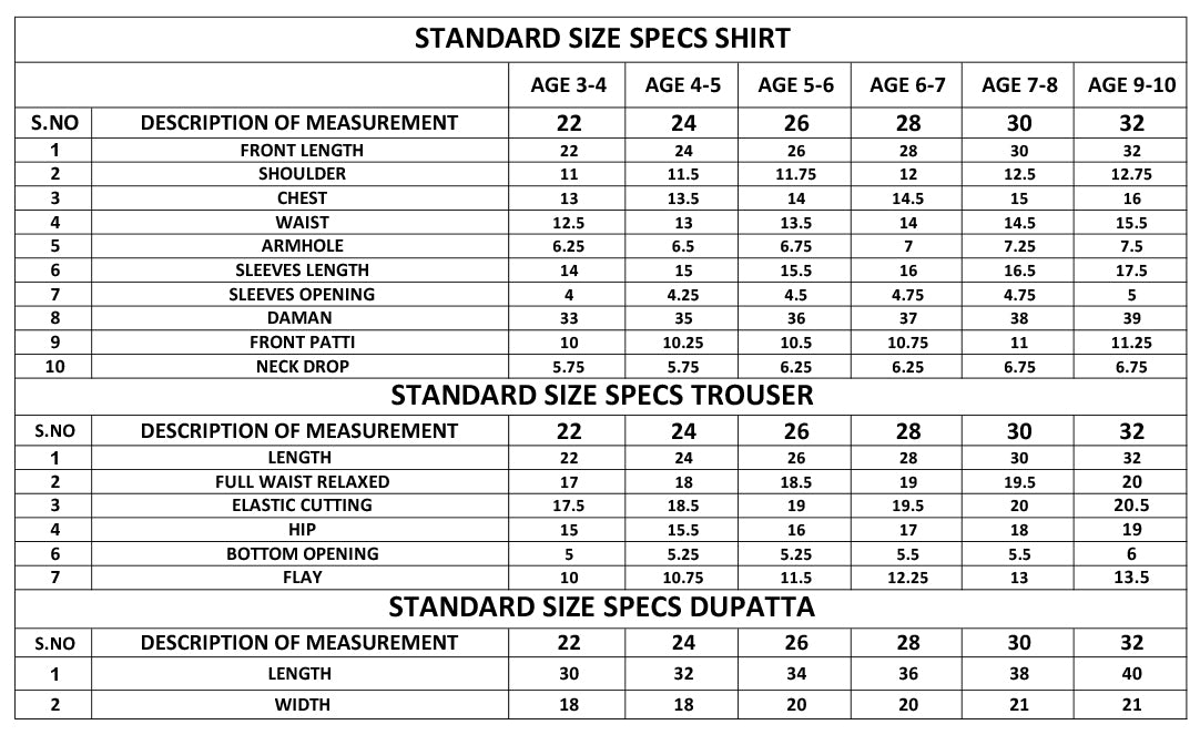 Size Guide