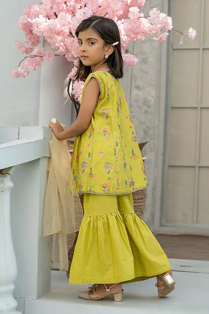 3 Piece Suit Table Print Cotton Lawn Festive wear K-TP-020