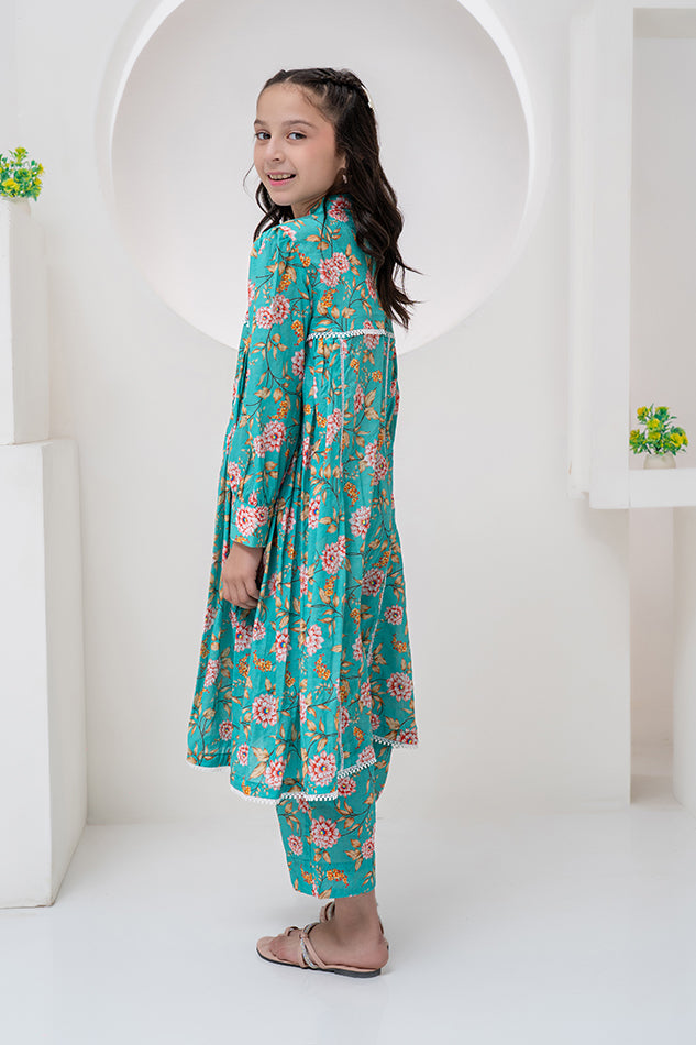 2 Piece Lawn Frock Style Co-ords Set K-ALPRTW-052