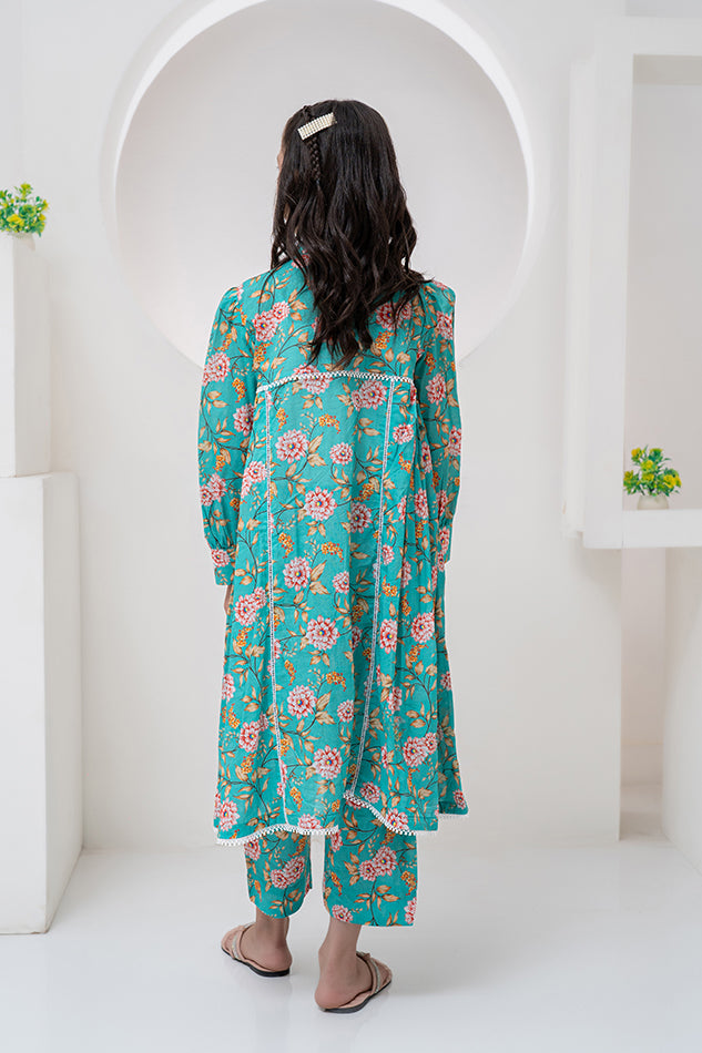 2 Piece Lawn Frock Style Co-ords Set K-ALPRTW-052