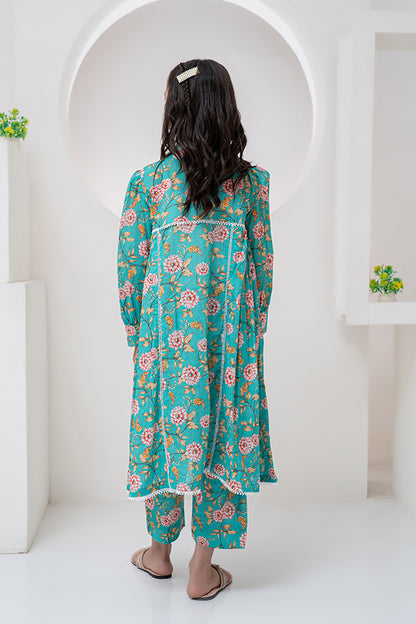 2 Piece Lawn Frock Style Co-ords Set K-ALPRTW-052