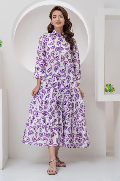 1 Piece Cotton Lawn Digital Printed Maxi-001