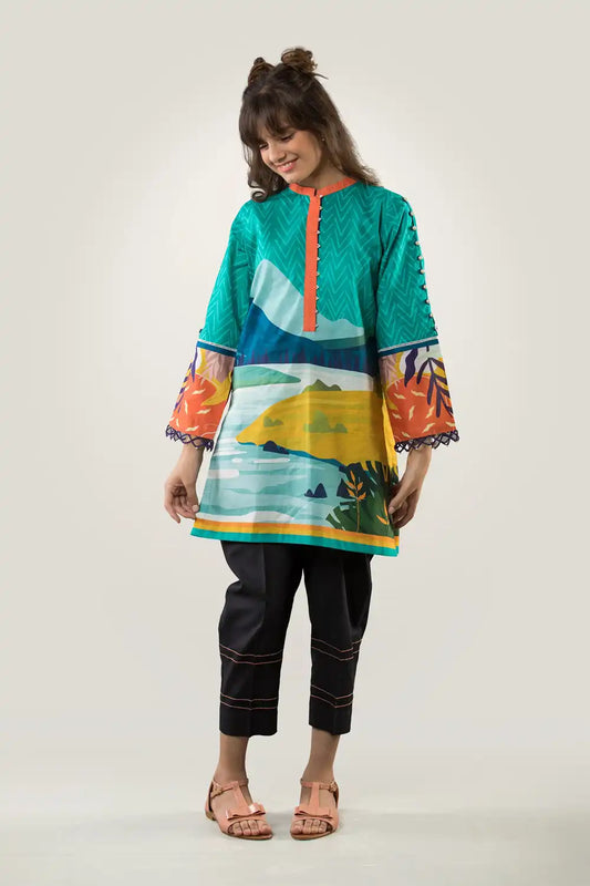 2 Piece Digital Printed Lawn PRKT-041