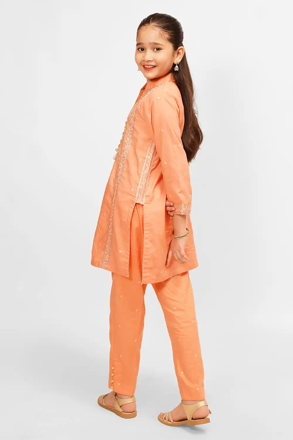 Embroidered Cotton Co-Ord Set - SFC-194