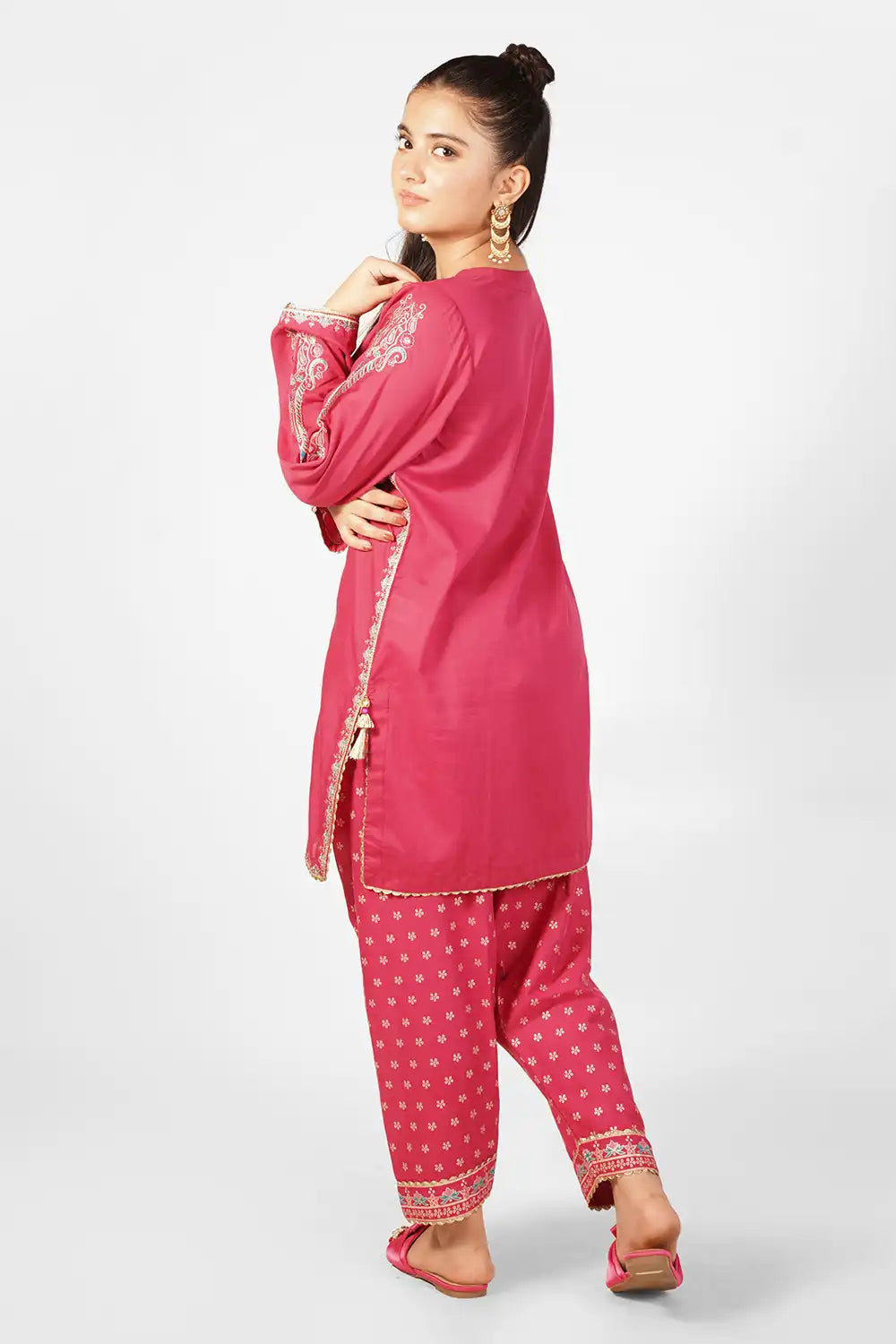 Embroidered Lawn Co-Ord Set - SFC-198