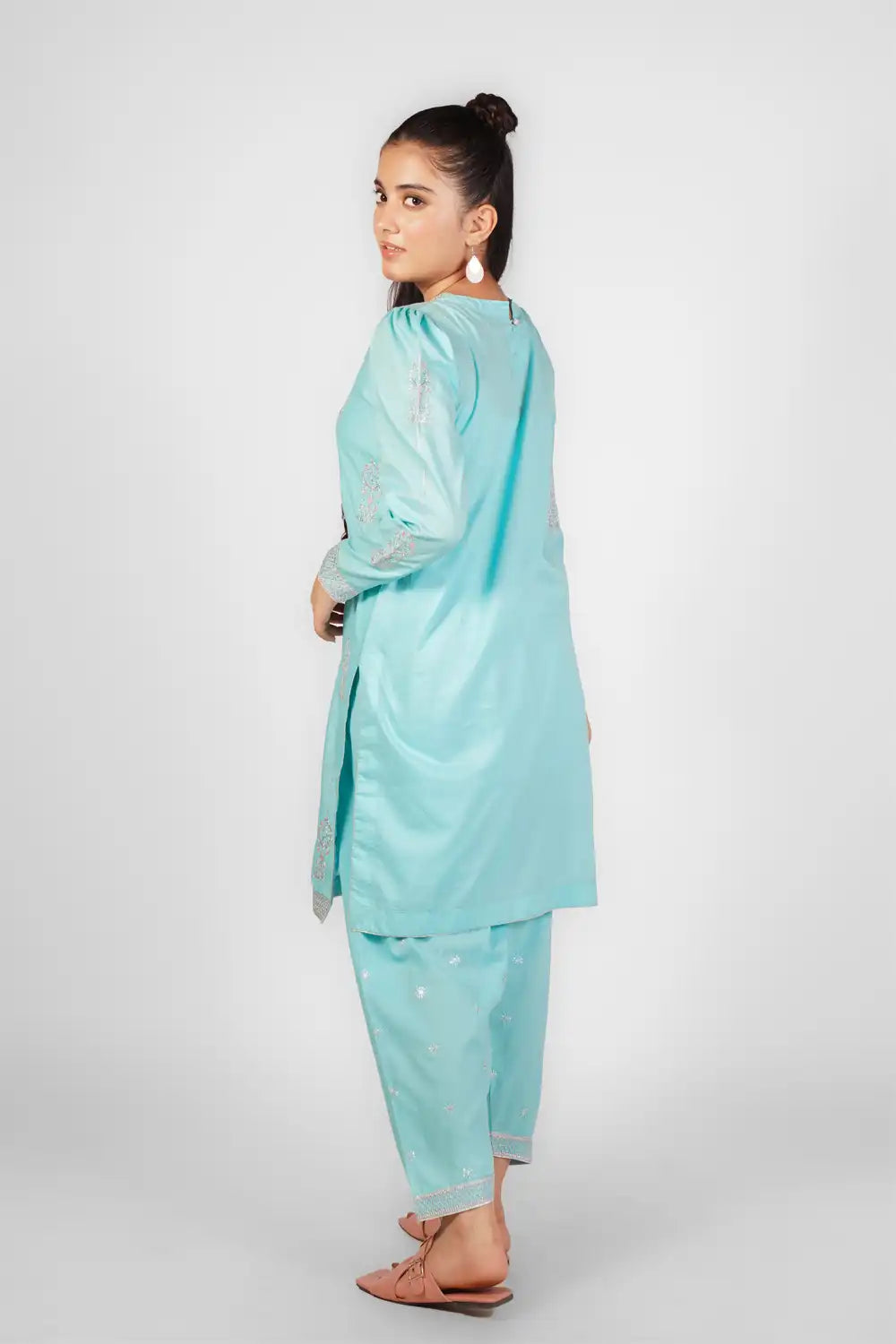 Embroidered Cotton Co-Ord Set - SFC-200