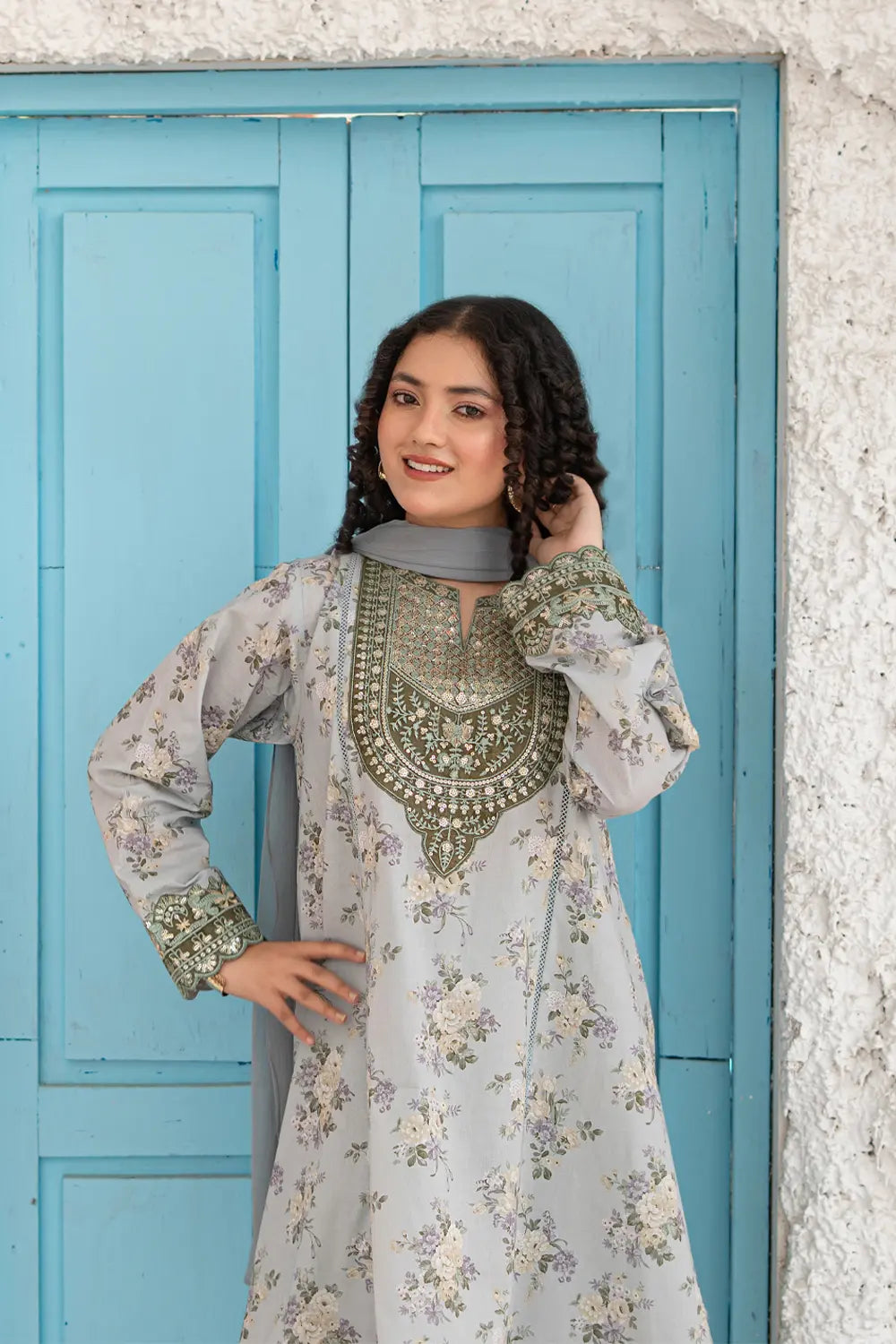 Embroidered Lawn Suit - T-ALP-EMB-024