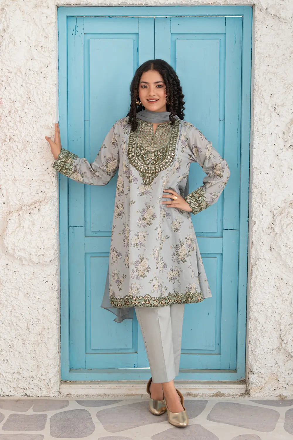Embroidered Lawn Suit - T-ALP-EMB-024