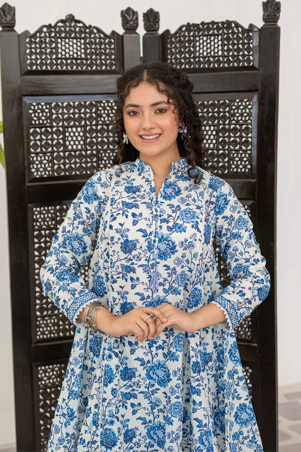 Printed Cotton Lawn Co-Ord Set - T-ALP-S26-013