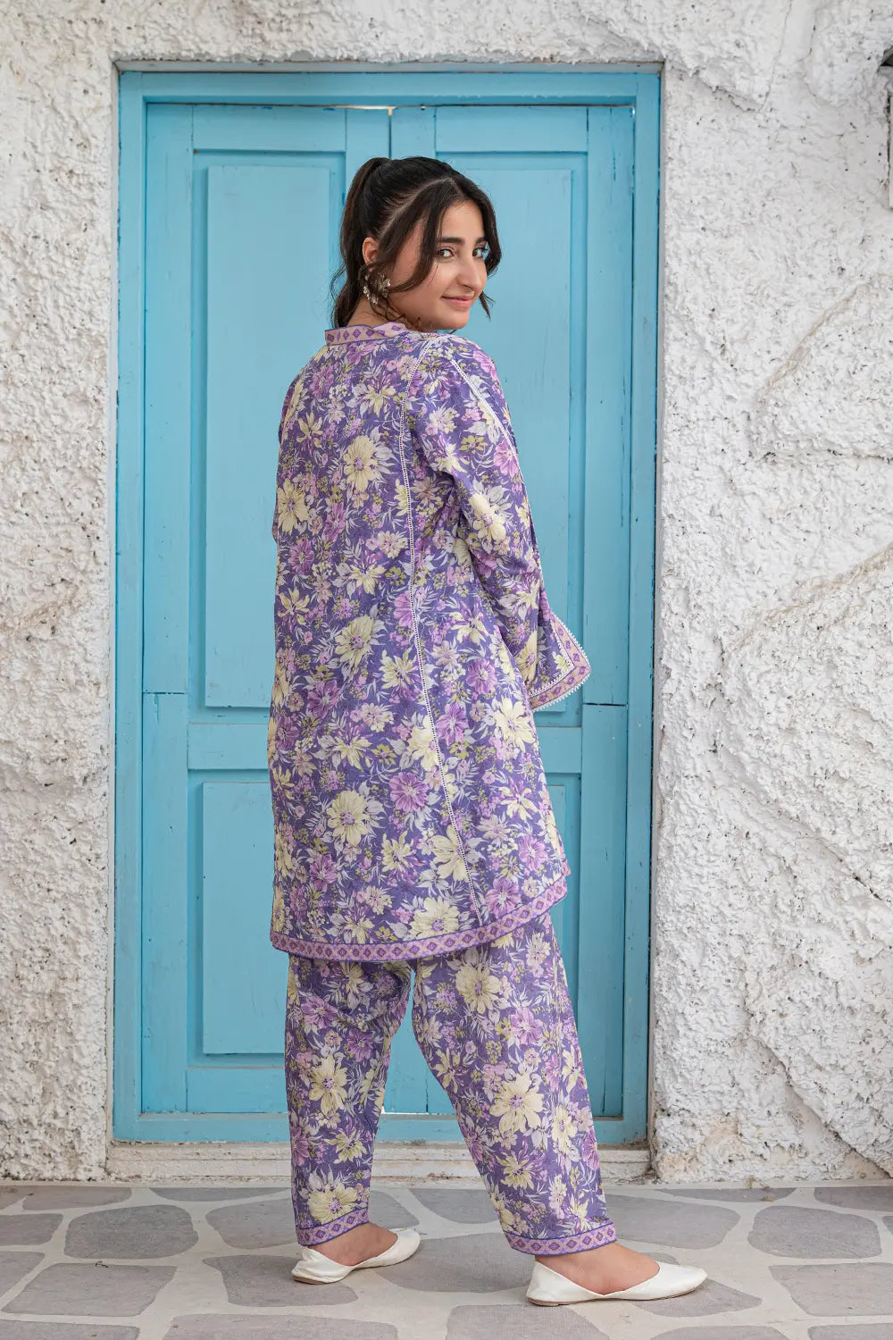 Printed Lawn Co-Ord Set - T-ALP-S26-017