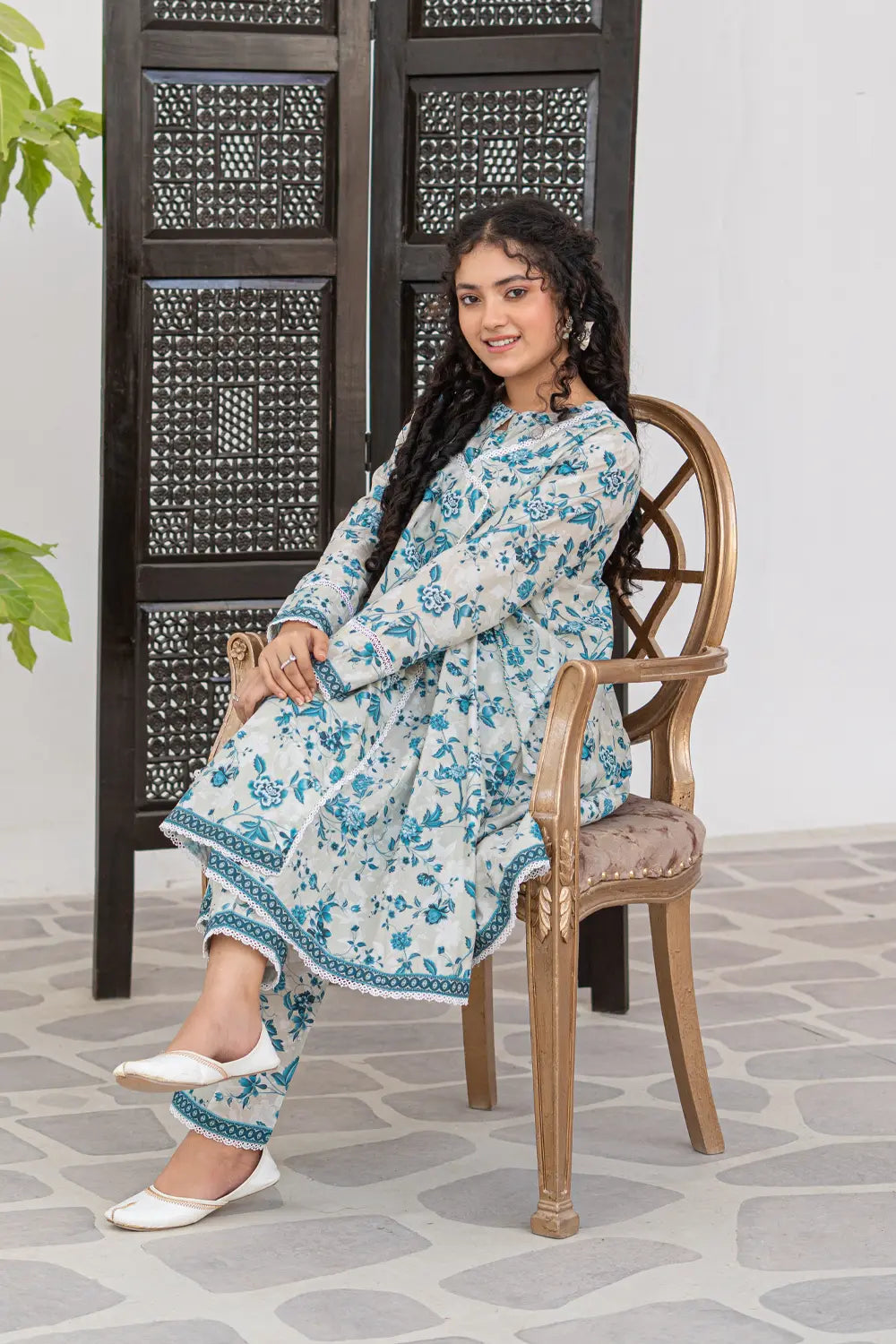 Printed Cotton Angrakha Co-Order Set - T-ALP-S26-018