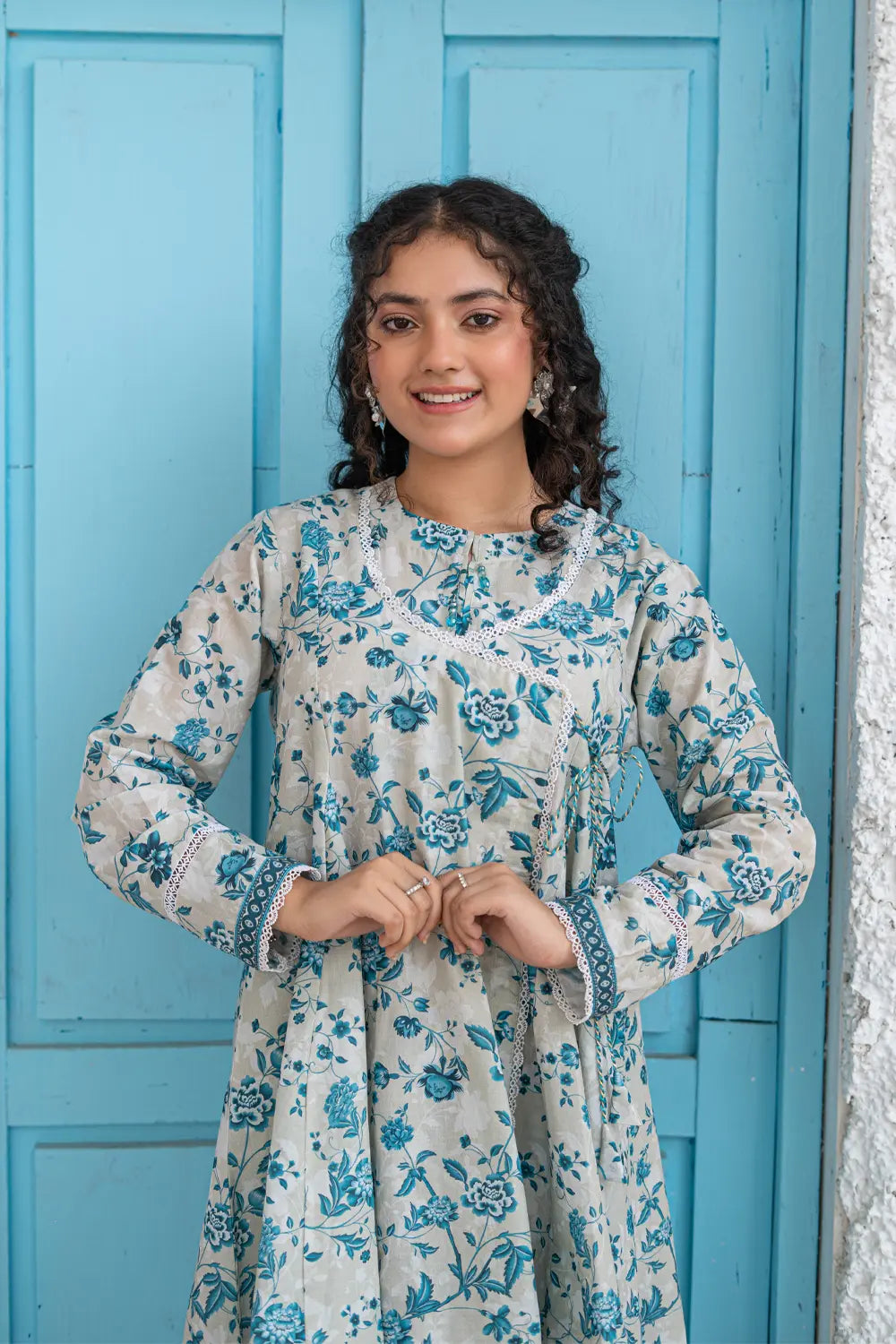 Printed Cotton Angrakha Co-Order Set - T-ALP-S26-018