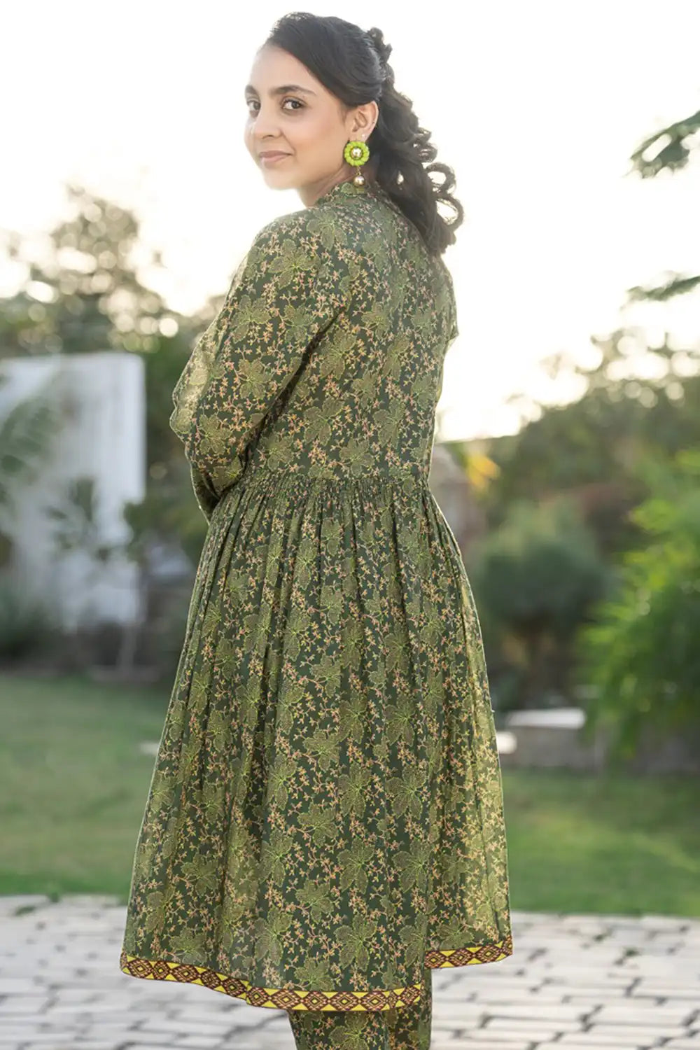 2 Piece Suit Lawn All-Over Printed Shirt with Trouser T-ALPRTW-032