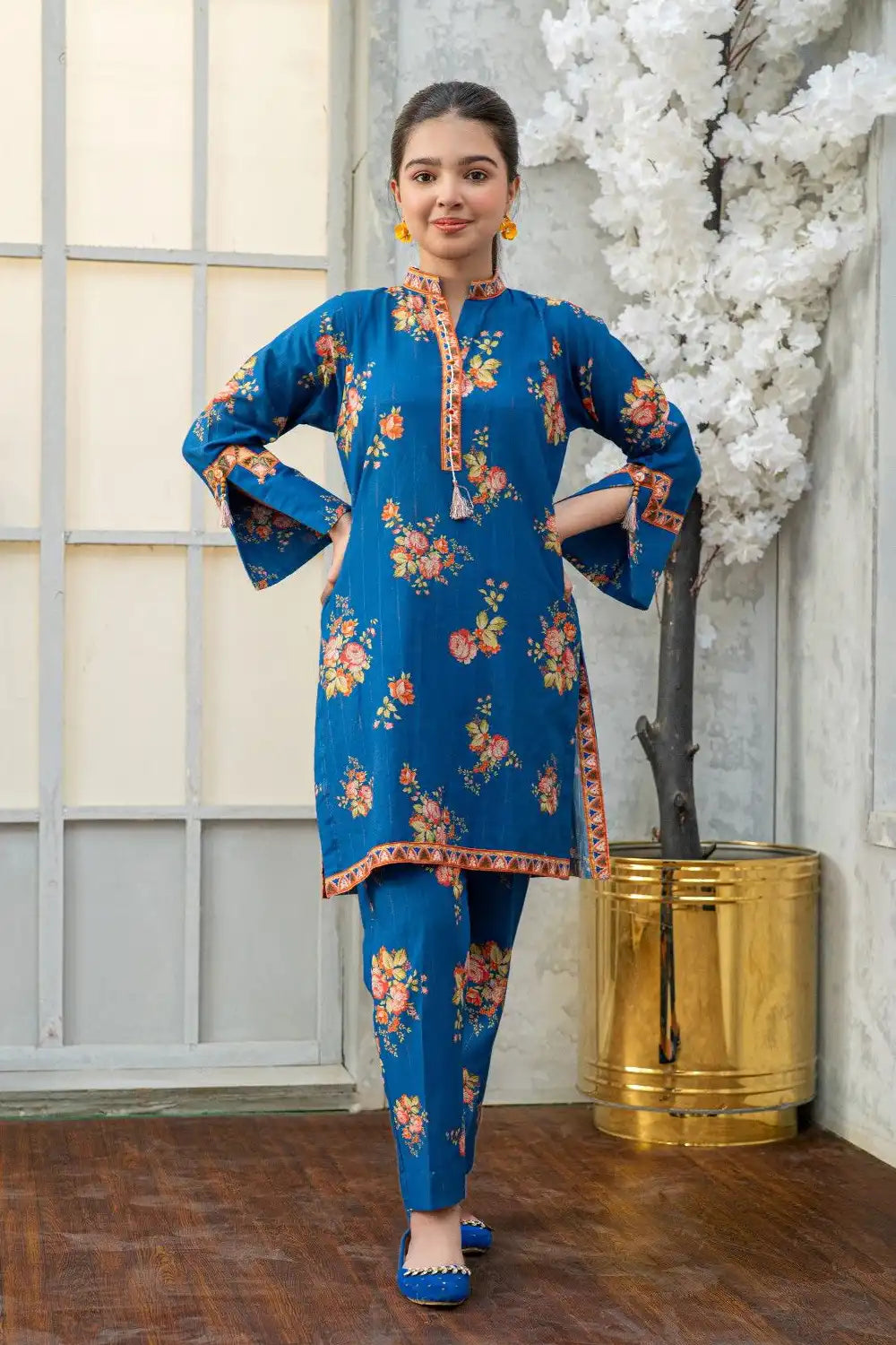 2 Piece Suit Digital Printed Co-ord Set Outfit T-ALPRTW-038