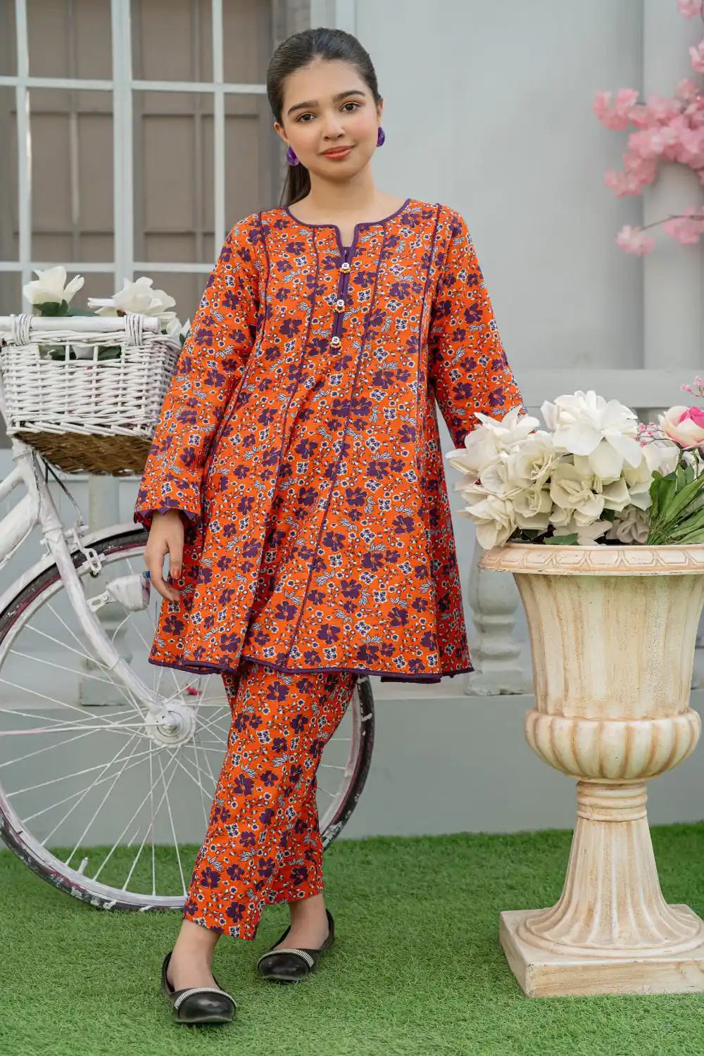 2 Piece Suit Cotton Khaddar Digital Printed Casual Wear T-CK-003