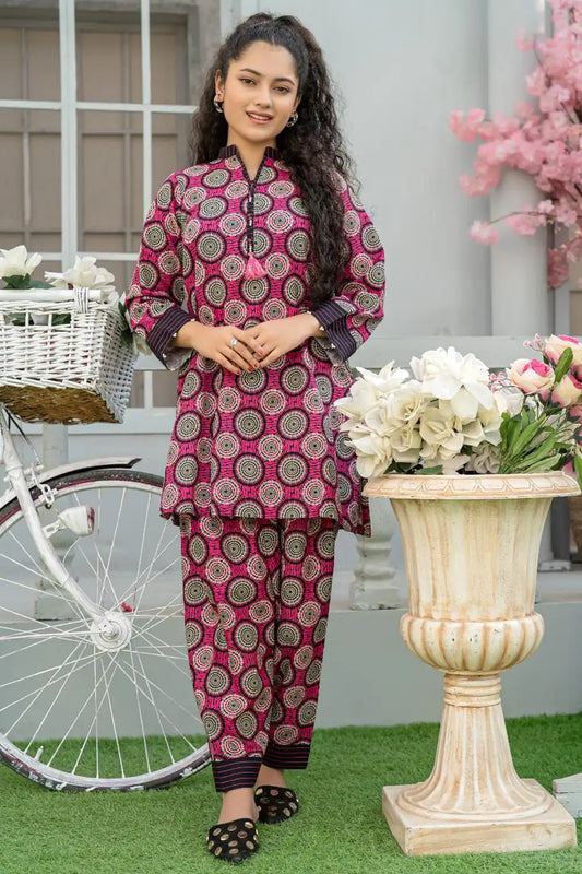 2 Piece Cotton Khaddar Digital Printed Suit Outfit T-CK-005