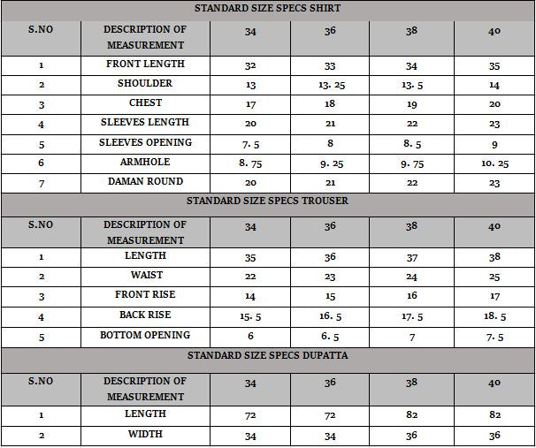 Size Guide