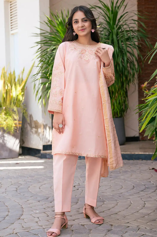 3 Piece Suit Lawn Embroidered T-SFC-005