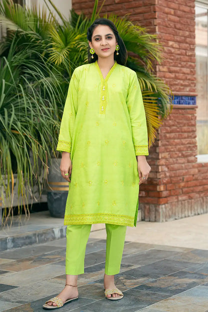2 Piece Embroidered Dress Shirt with Trouser T-SFC-030