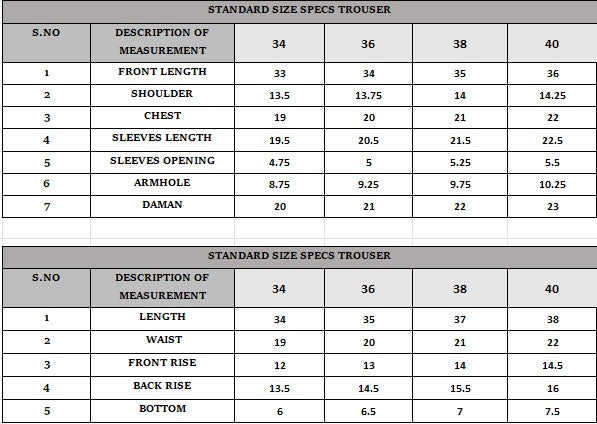 Size Guide