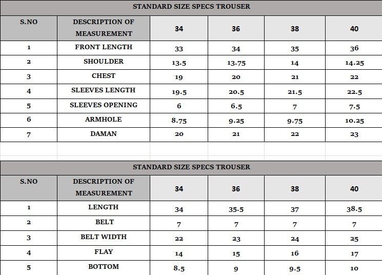 Size Guide