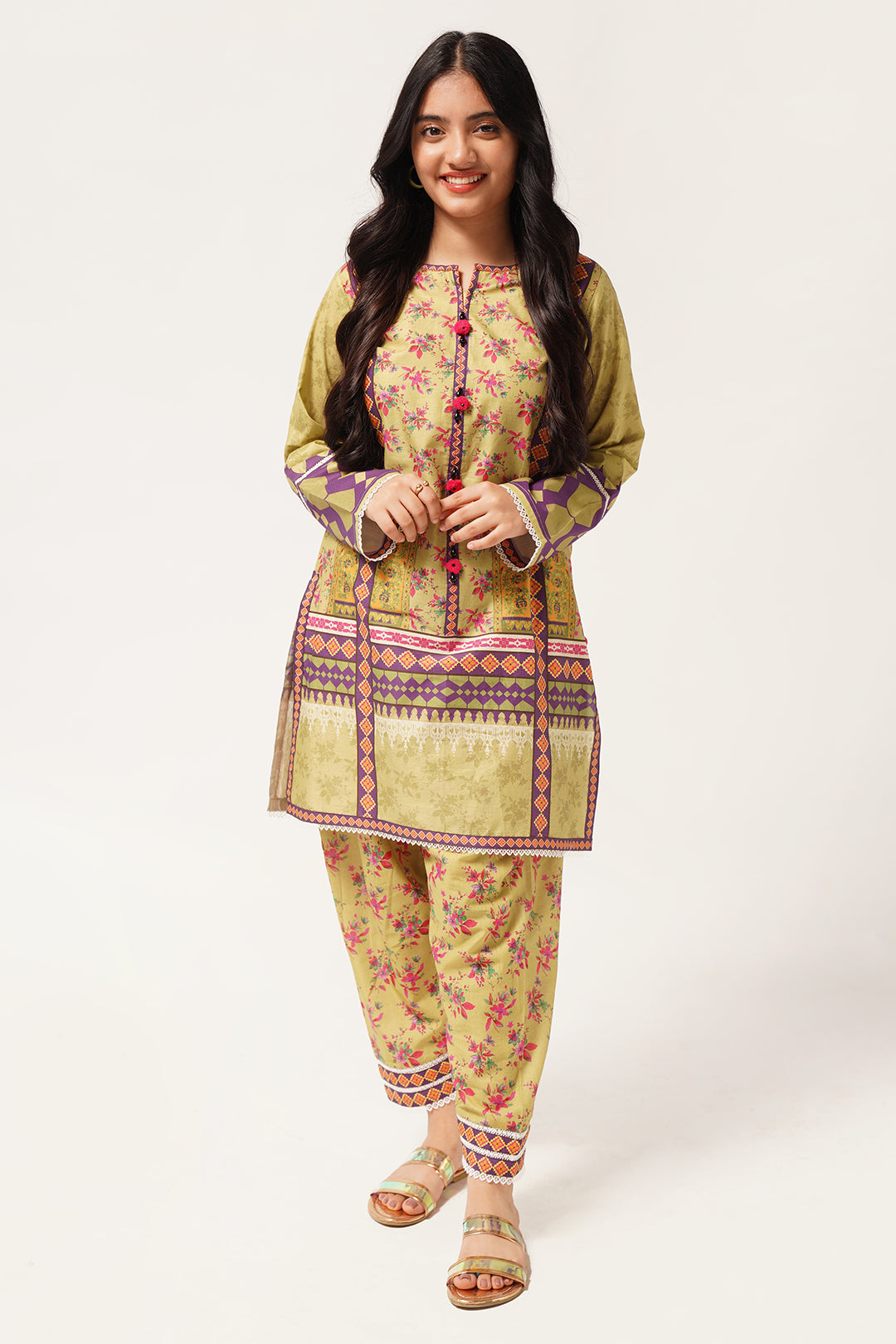 2 Piece Digital Printed Lawn Suit WRTW-081
