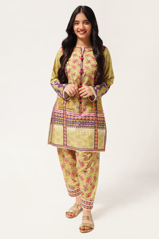 2 Piece Digital Printed Lawn Suit WRTW-081