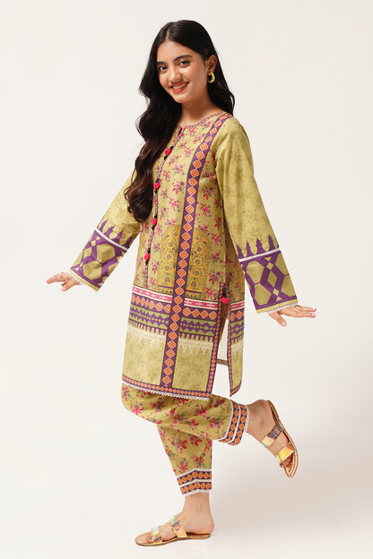 2 Piece Digital Printed Lawn Suit WRTW-081
