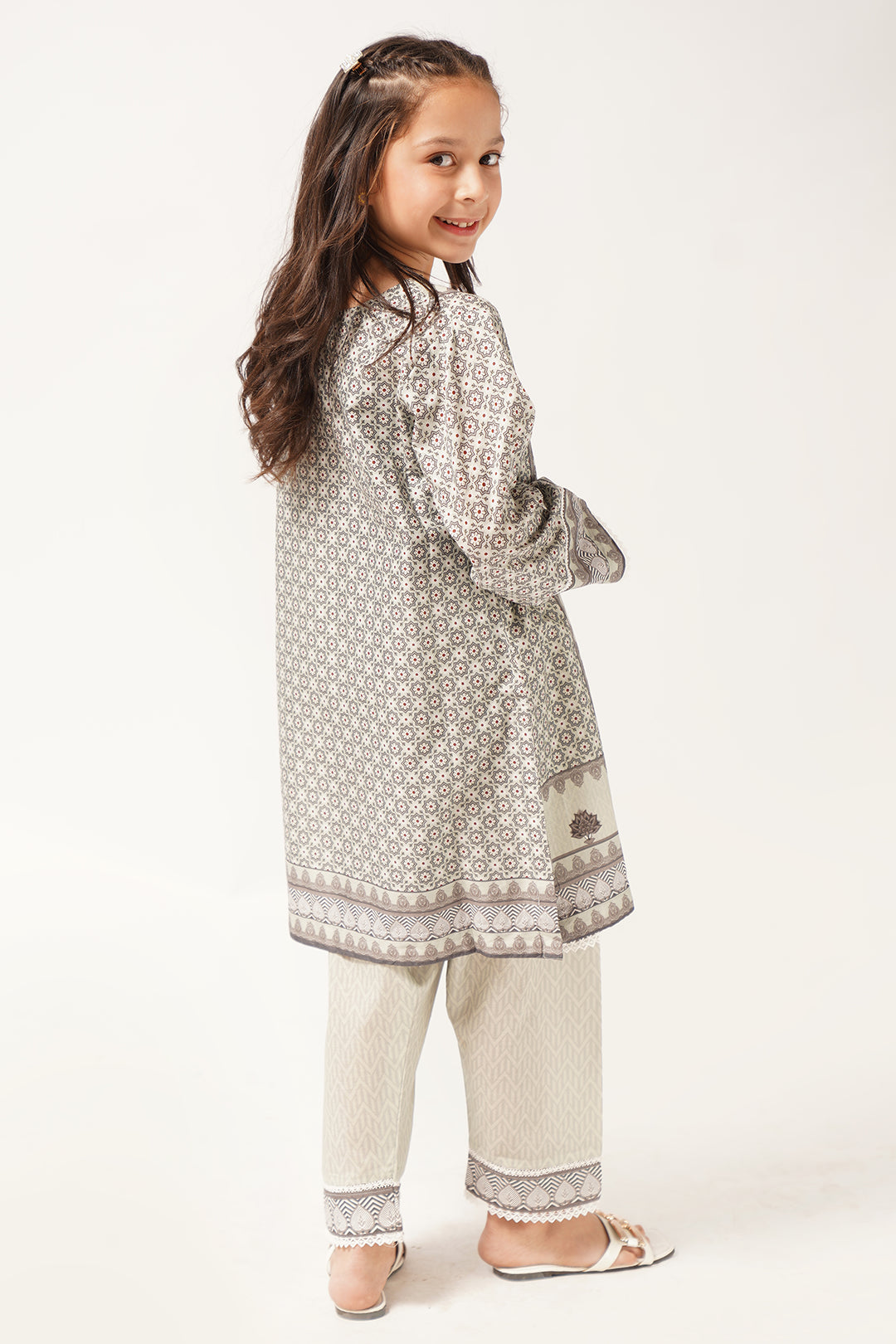 2 Piece Suit Digital Printed Floral Motifs Design WRTW-086