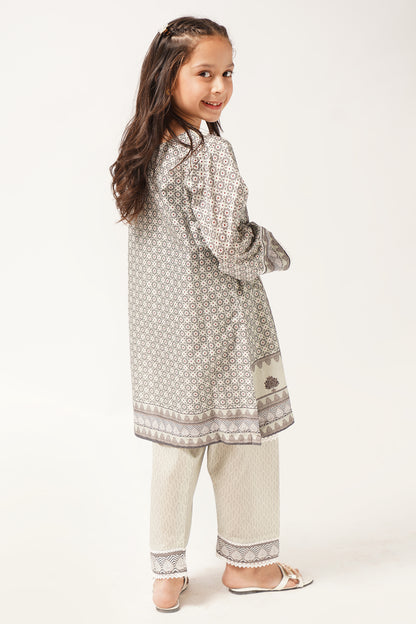 2 Piece Suit Digital Printed Floral Motifs Design WRTW-086